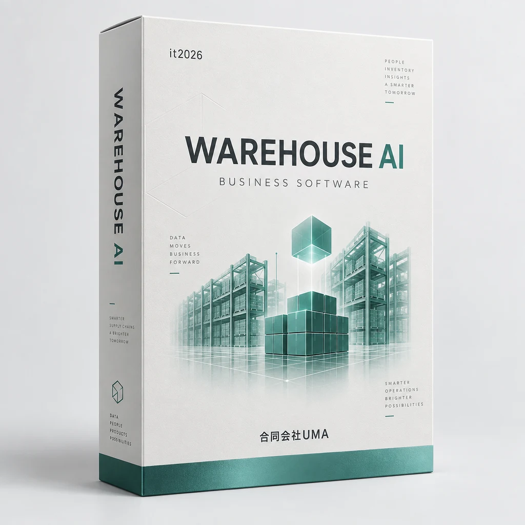 WAREHOUSE AIのパッケージイメージ。合同会社UMA
